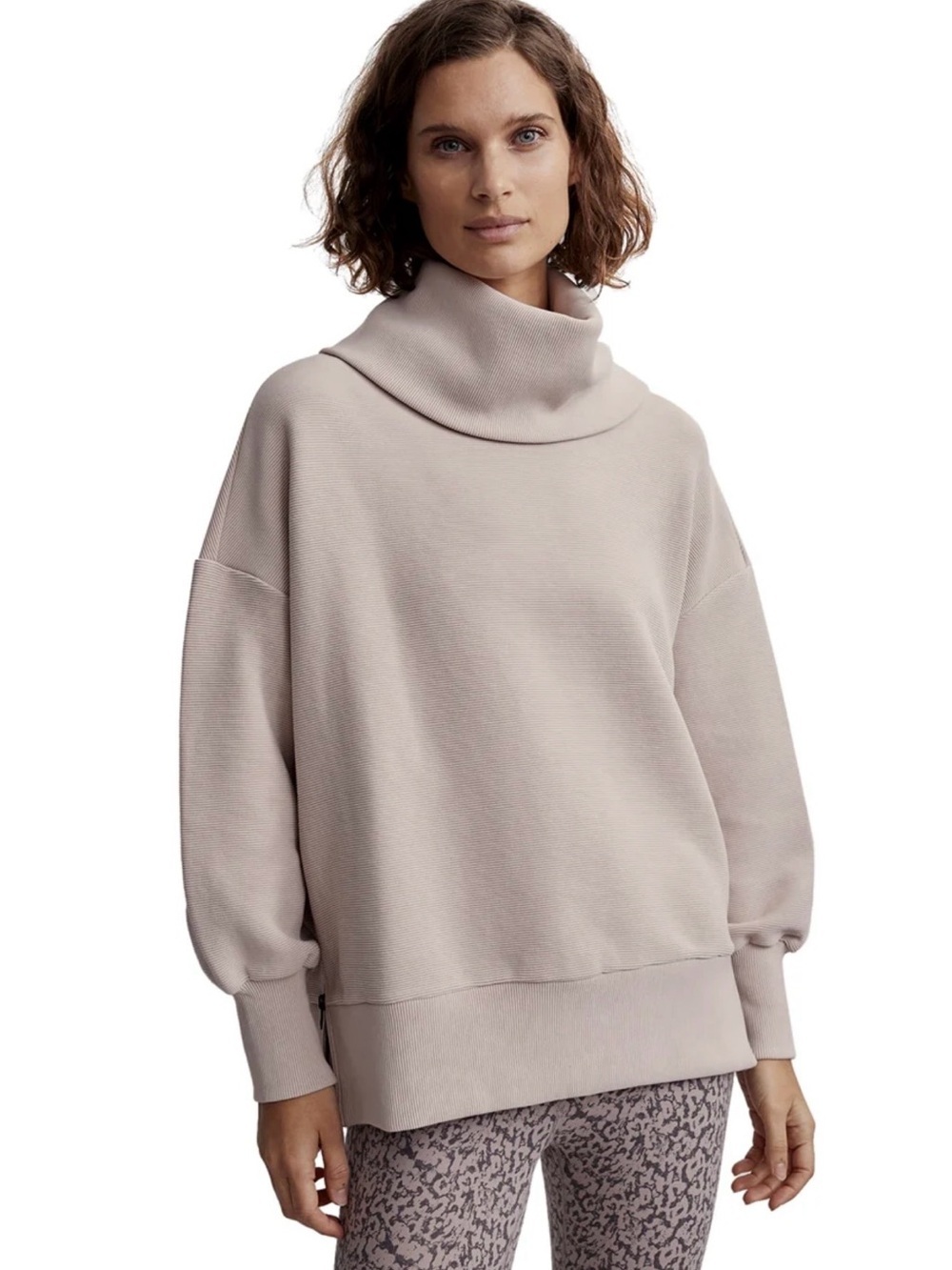 Varley Blush Funnel Neck Sweater